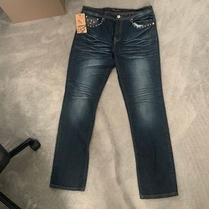 New with tags Way Jeans 19 rhinestones